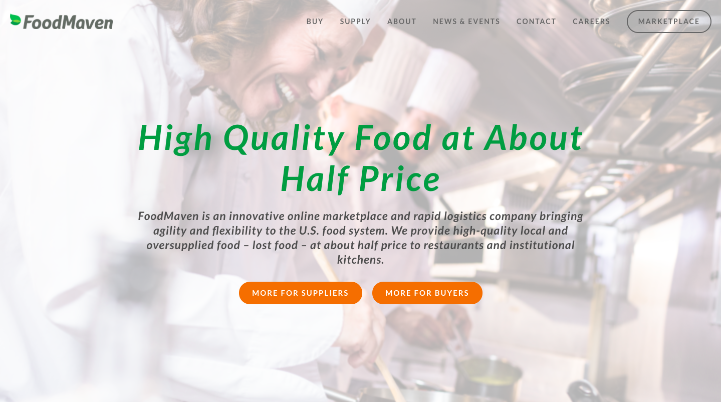 FoodMaven Homepage